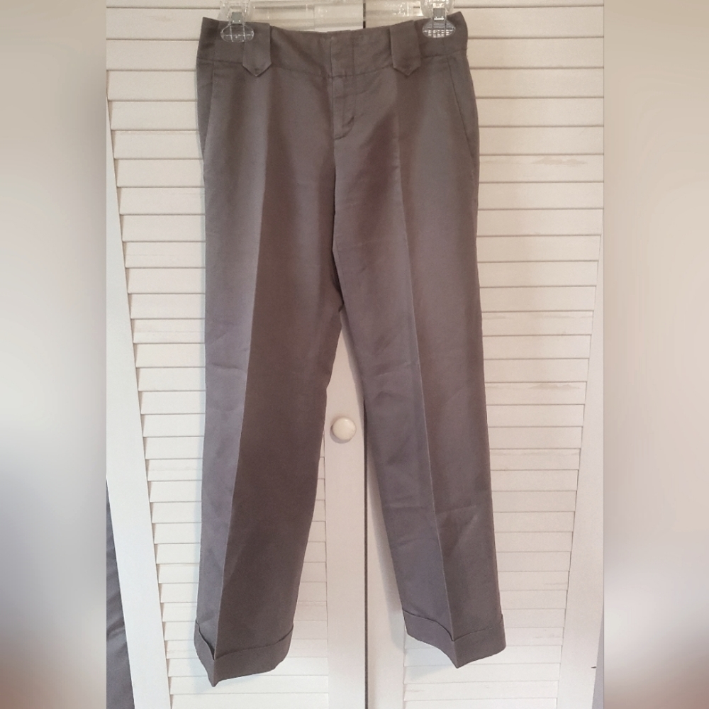 Banana Republic Martin Fit 00P Wide Leg Slacks mushroom color